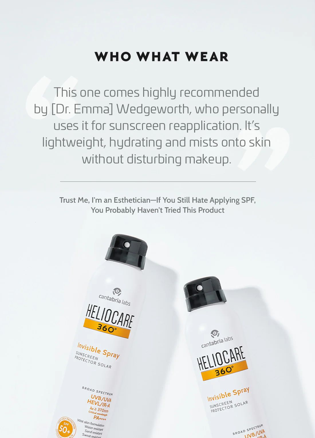 HELIOCARE 360° Invisible Spray SPF50+ - Image 3